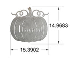 Personalized Pumpkin Farmhouse Fall Decor CC Metal Design 