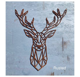 Geometric Deer Metal Wall Art CC Metal Design 