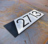 Modern Metal Address Sign for House CC Metal Design 