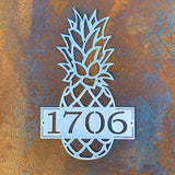 Pineapple Address Metal Sign