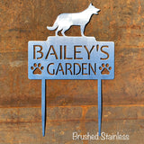 Personalized Pet Memorial Metal Garden Sign