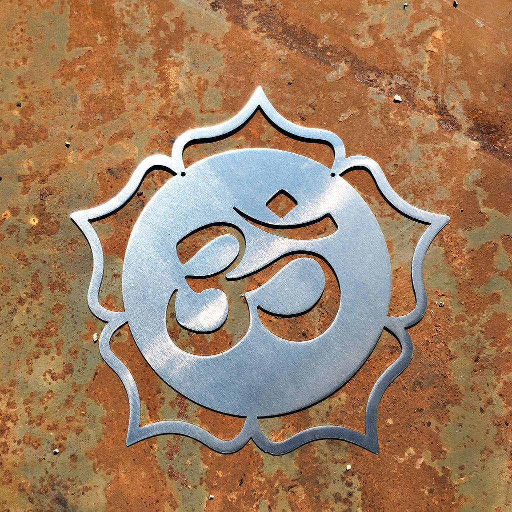 Mandala Om Lotus Metal Wall Art CC Metal Design 