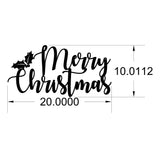 Merry Christmas Script Metal Sign CC Metal Design 