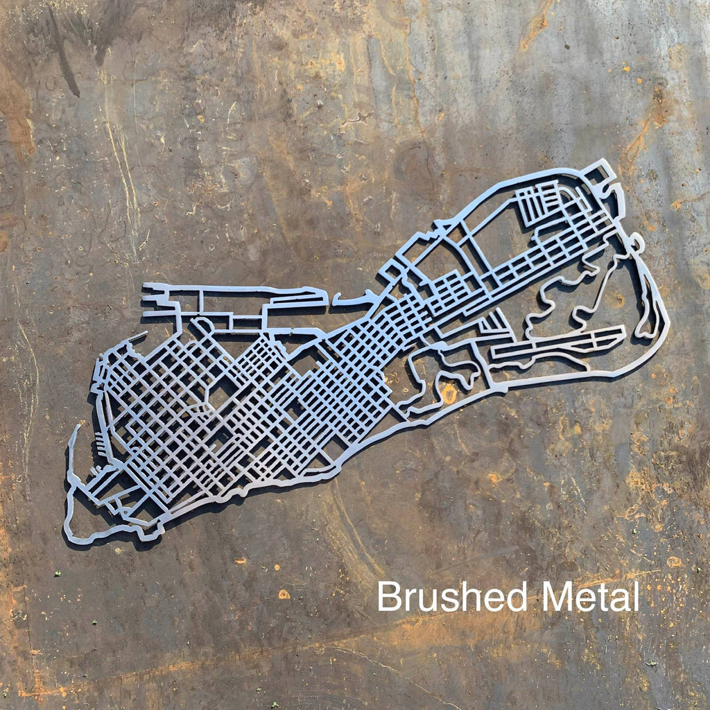 Key West Map Metal Wall Art CC Metal Design 
