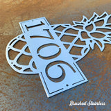 Pineapple Address Metal Sign CC Metal Design 