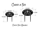 Personalized Metal Memorial Garden Sign on Stakes CC Metal Design 