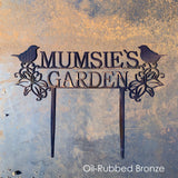 Custom Metal Garden Stakes | Custom Garden Sign | Mother's Day Gift | Gift For Mom | Gift For Grandma CC Metal Design 