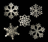 Metal Snowflake Set for Outdoor Hanging CC Metal Design 
